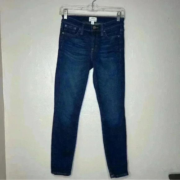 J.Crew Mid Rise Toothpick Jeans Sz 25 - Picture 1 of 8